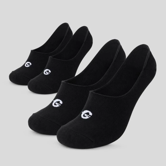 GymBeam Ponožky No-show Socks 2Pack Black  S