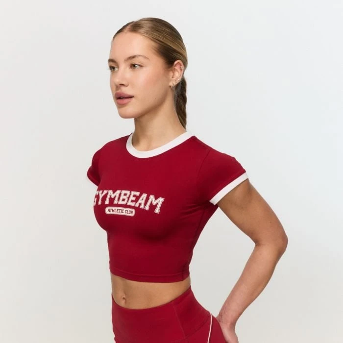 GymBeam Dámske tričko Varsity Red  S