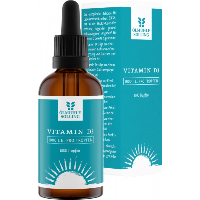 Ölmühle Solling Vitamín D3 kvapky 1000 IU
