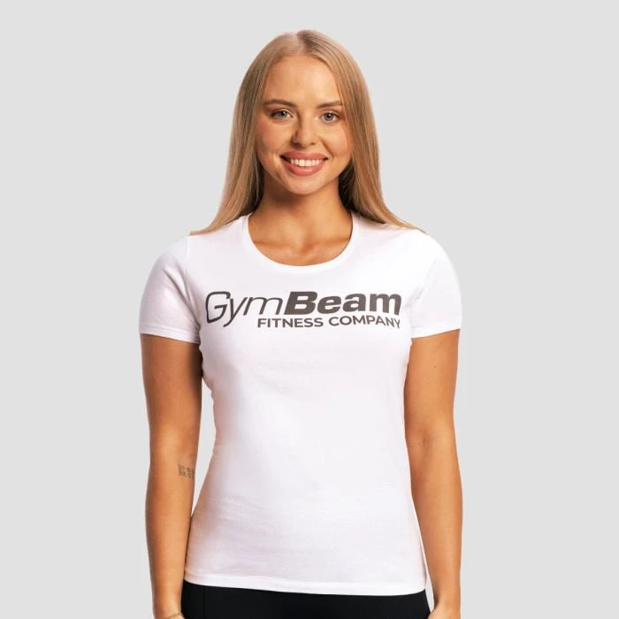 GymBeam Dámske tričko Fitness White  S
