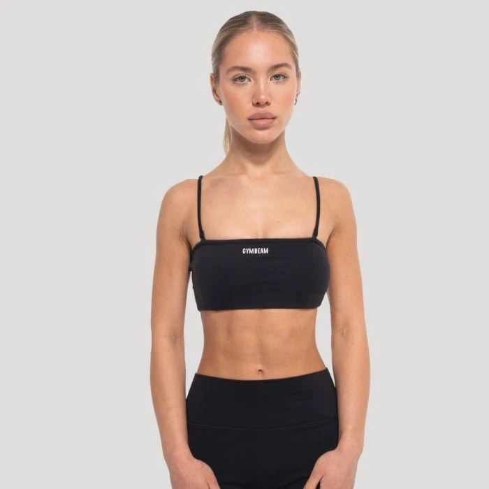GymBeam Dámsky športový top Flow Black  S