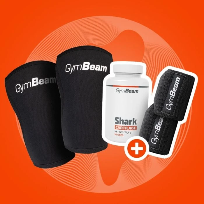 GymBeam Neoprénová bandáž na koleno Conquer  L