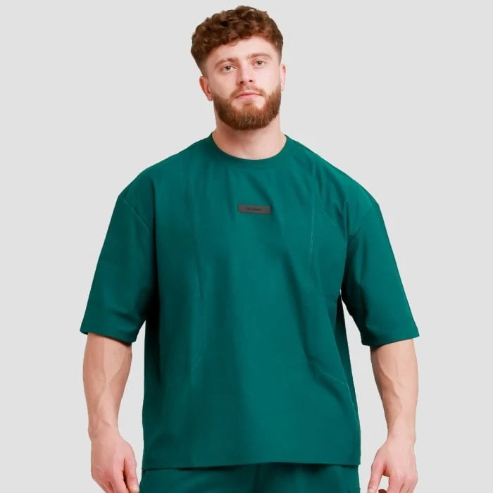 GymBeam Tričko Oversized Unstoppable Green  LL