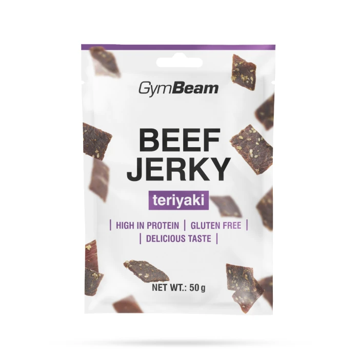 GymBeam Sušené mäso Beef Jerky teriyaki