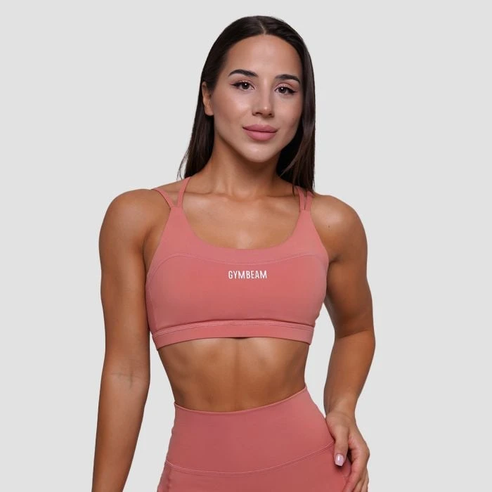 GymBeam Športová podprsenka FIT Salmon  SS