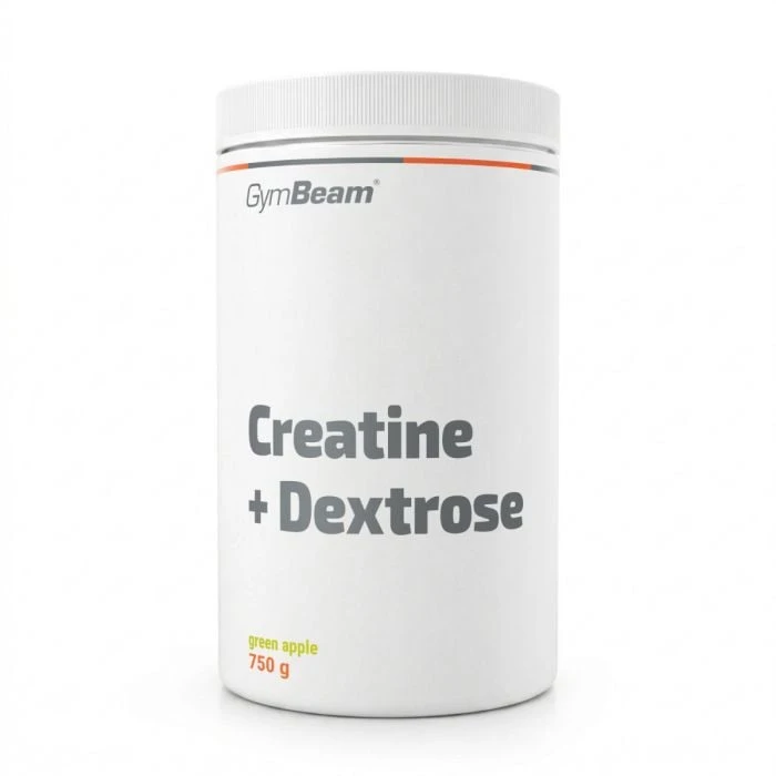 GymBeam Kreatín + Dextróza (so steviol-glykozidmi) zelené jablko