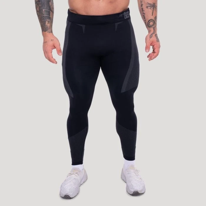 GymBeam Bezšvové legíny OG1 Black/Grey  L