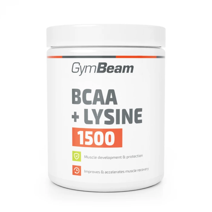 GymBeam BCAA 1500 + Lysine 300 tab bez príchute