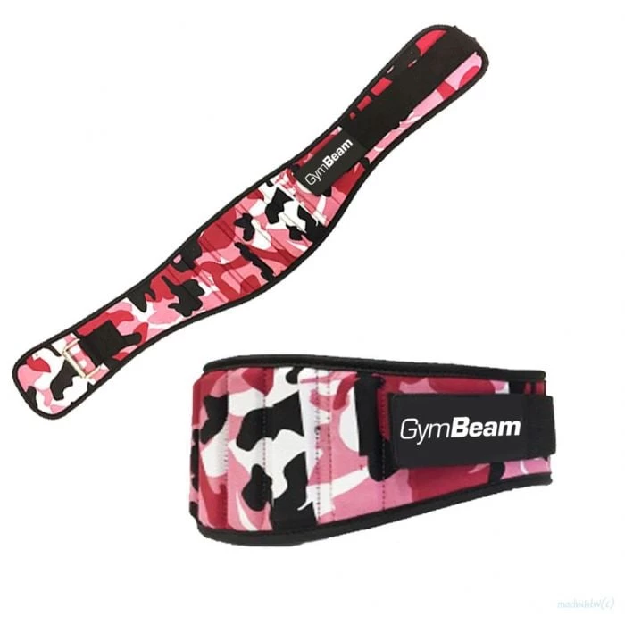 GymBeam Dámsky fitness opasok Pink Camo  XS