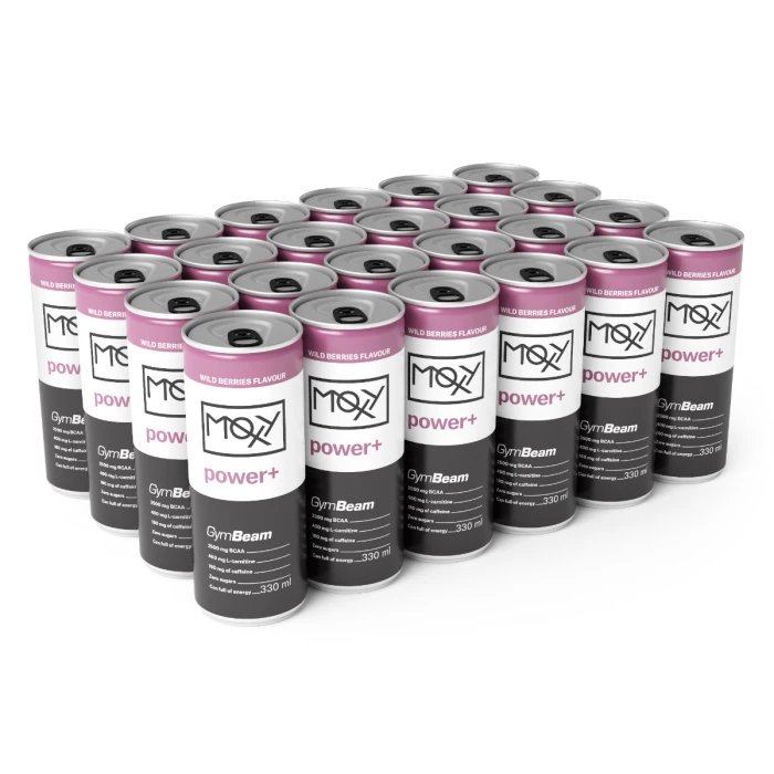 GymBeam MOXY power+ Energy Drink lesné ovocie