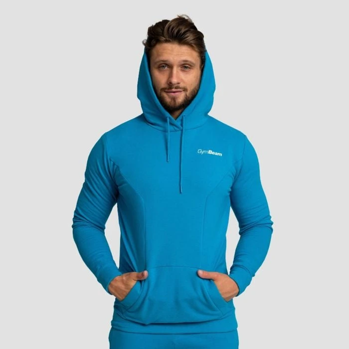 GymBeam Mikina Limitless Hoodie Aquamarine  LL
