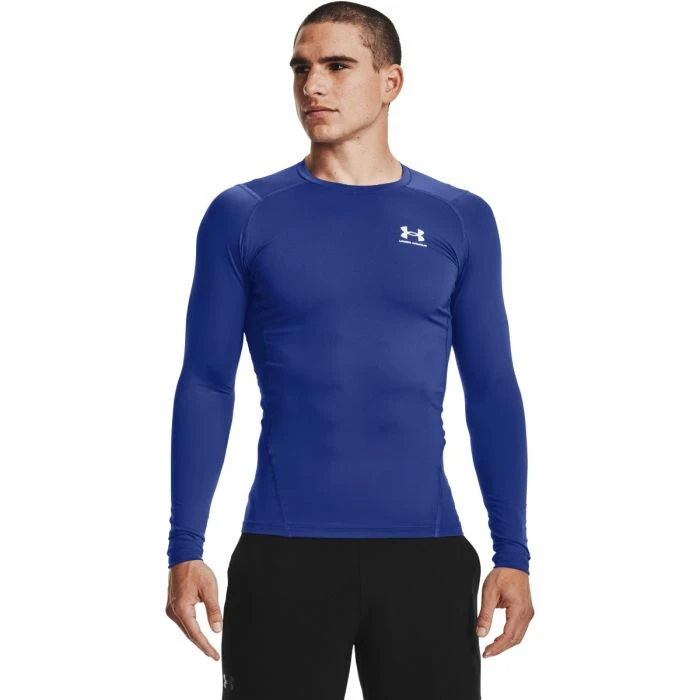 Under Armour Tričko HG Armour Comp LS Blue  S