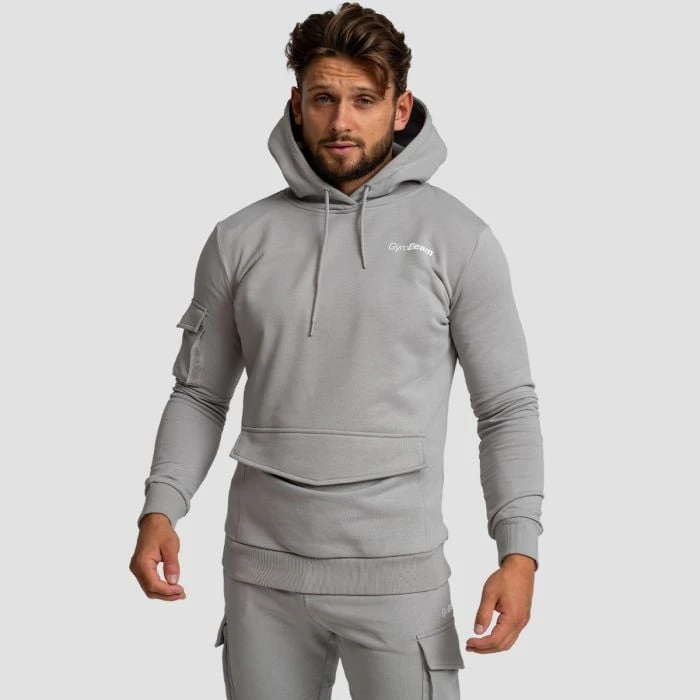 GymBeam Mikina TRN Hoodie Grey  LL