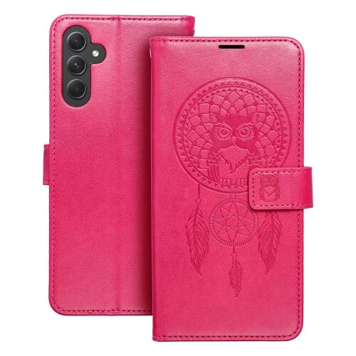 Puzdro Mezzo Book Samsung Galaxy A14 4G/5G vzor dreamcatcher - červené