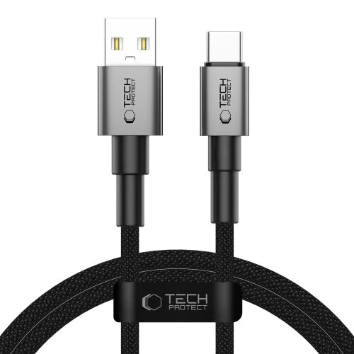 Kábel Tech-Protect Ultraboost DNA USB-C, 15W/3A, 1 m - iron grey