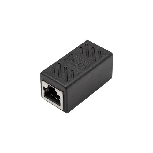Prepojovacia redukcia LAN RJ45 na LAN RJ45, čierna