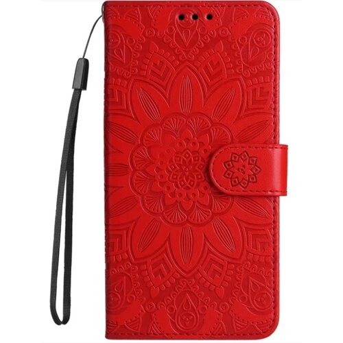 Puzdro Mezzo Book Motorola Moto G06/G06 Power, vzor mandala - červené