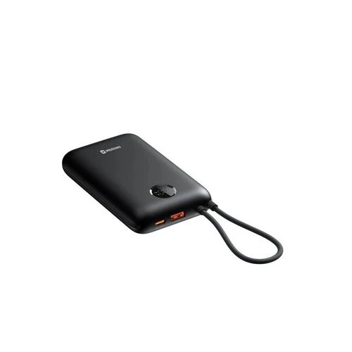 Swissten Powerbanka Voltbox 30000 mAh 35W s USB-C a Lightning káblom - Čierna