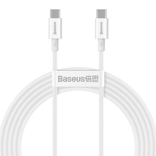 Baseus CATYS-C02 Superior Fast Charging Datový Kabel USB-C - USB-C 100W 2m White