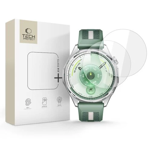 Ochranné sklo Tech-Protect Glass Fit+ Huawei Watch GT 6 (46 mm), 2 ks