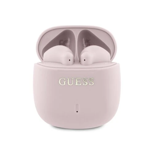 Guess Printed Classic Logo TWS Bezdrôtové slúchadlá - Ružové