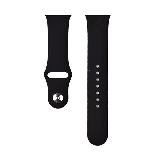 Náramok Devia pre Apple Watch 38/40/41/42mm, silikónový - čierny