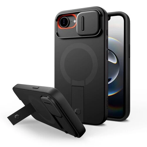 Puzdro Tech-Protect Kevlar Aura Magsafe iPhone 16E/17E - čierne