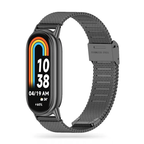 Remienok Tech-Protect Milaneseband Xiaomi Smart Band 8/9/10/NFC - čierny