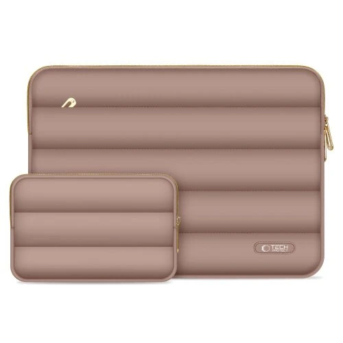 Puzdro Tech-Protect Puffy na notebook 13-14" - walnut