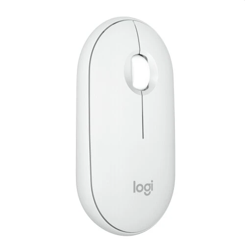 Logitech M350S Pebble Mouse 2, bezdrôtová kompaktná myš - biela