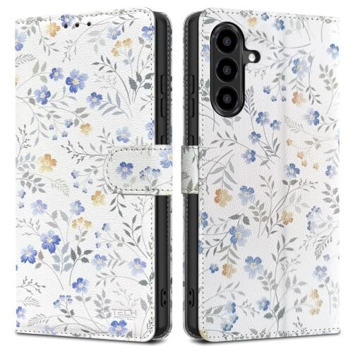 Puzdro Tech-Protect Book Samsung Galaxy A57 5G - Jarné kvety