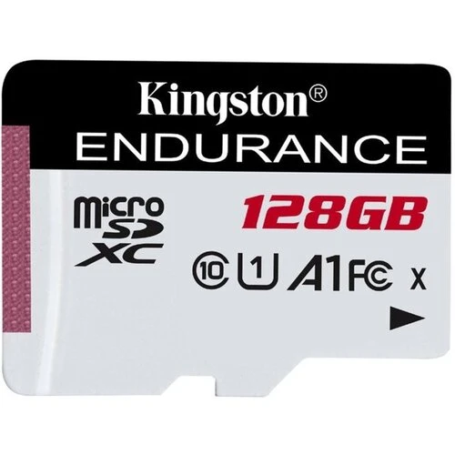 MicroSDXC karta KINGSTON 128GB High Endurance Class 10 UHS-I U1 (r95MB/s, w30MB/s) (bez adaptéra)