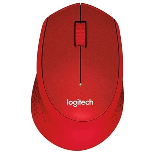 Logitech M330 Silent Plus - tichá bezdrôtová myš - červená