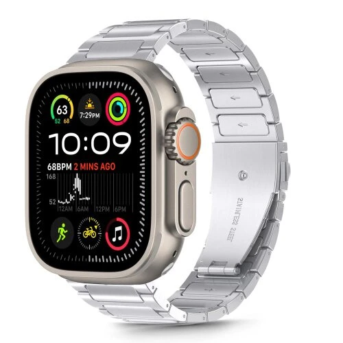 Remienok Tech-Protect Stainless Classic Apple Watch 8/9/10/11/SE/Ultra (44/45/46/49 mm) - strieborný