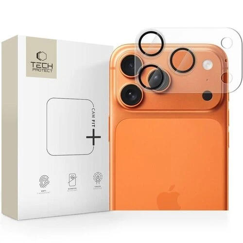 Ochranné sklo na fotoaparát Tech-Protect Camfull Fit+ iPhone 18 Pro/17 Pro - matná transparentná