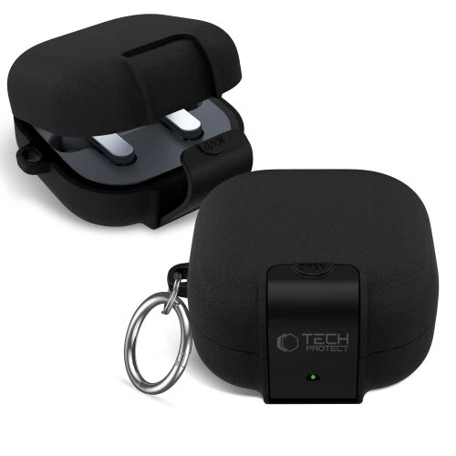 Puzdro Tech-Protect Slim Hook Samsung Galaxy Buds 4/4 Pro - čierny
