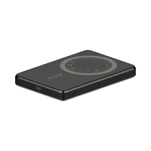 mobilNET Powerbank 5 000 mAh Magnetic 15W, čierny