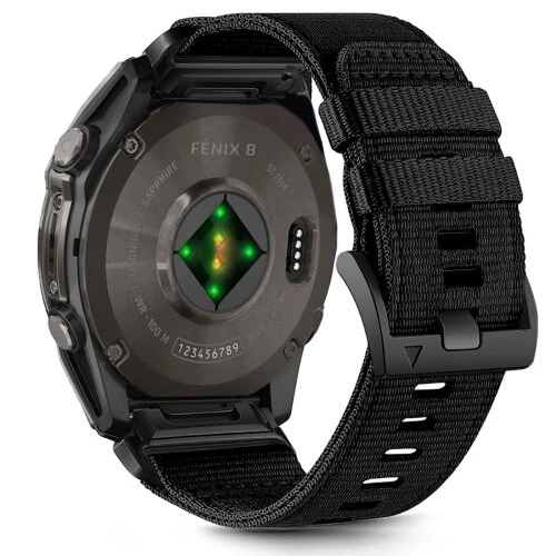 Remienok Tech-Protect Nylon Classic Garmin Fenix 5X/5X Plus/6X/6X Pro/7X/8/8 Pro (51 mm) - čierny