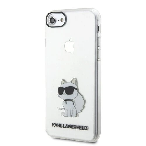 Puzdro Karl Lagerfeld IML Choupette NFT iPhone 7/8/SE2020/SE2022 - transparentné