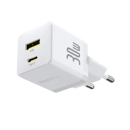 Baseus Palm Fast Nabíječka USB-A + USB-C 30W White