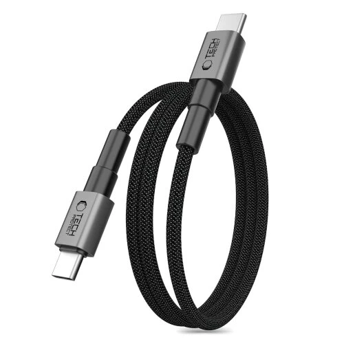 Kábel Tech-Protect Ultraboost DNA Magtwist USB-C PD 100W/5A, 1 m - iron grey