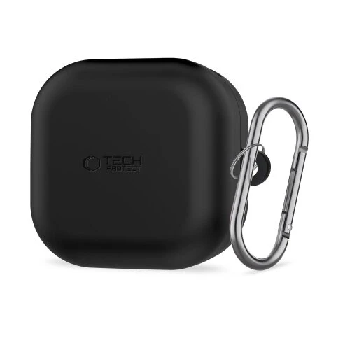 Puzdro Tech-Protect Silicone Hook Samsung Galaxy Buds 4/4 Pro - čierny