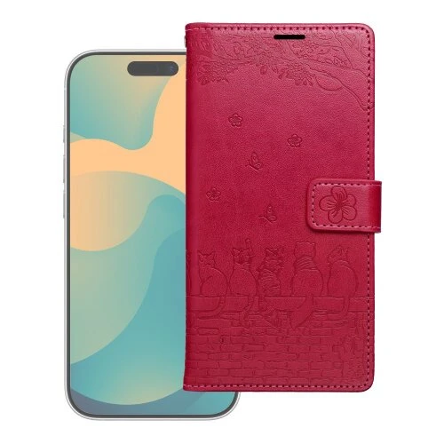 Flip case for Samsung S26 ULTRA Mezzo Book cats red