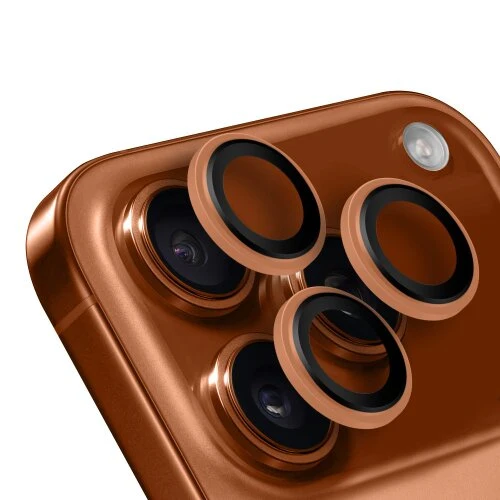 Ochranné sklo na fotoaparát OBAL:ME Apple iPhone 18 Pro/17 Pro/18 Pro Max/17 Pro Max - oranžové