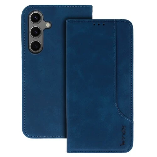Puzdro Wonder Prime Book Xiaomi Redmi Note 12 4G - tmavo-modré