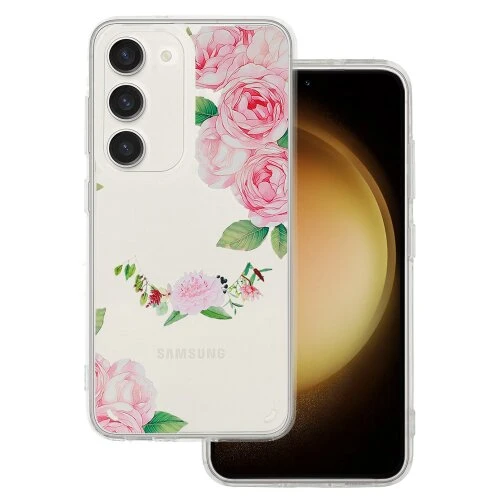 Puzdro Tel Protect Samsung Galaxy A15 4G/5G, vzor Kvety - transparentné