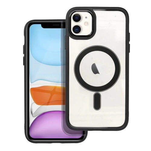 Puzdro Magsafe Color Edge iPhone 11 - čierne