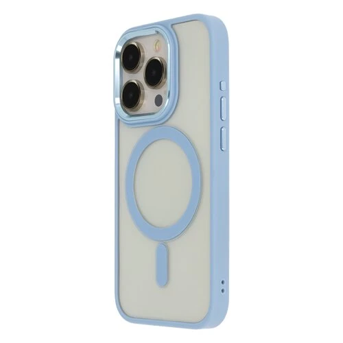 Puzdro Satin Magsafe iPhone 14 - svetlo-modré