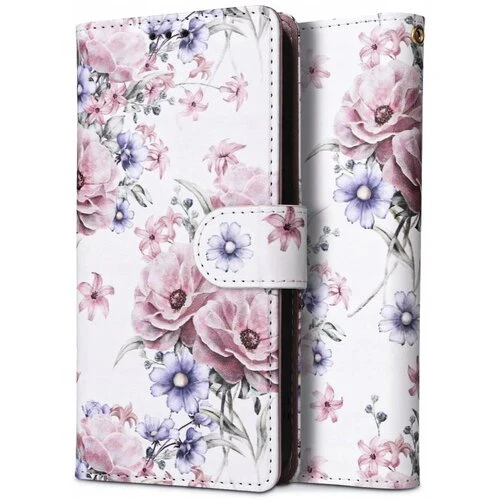 Puzdro Tech-Protect Book Xiaomi Redmi Note 12S - Rozkvitnuté kvety