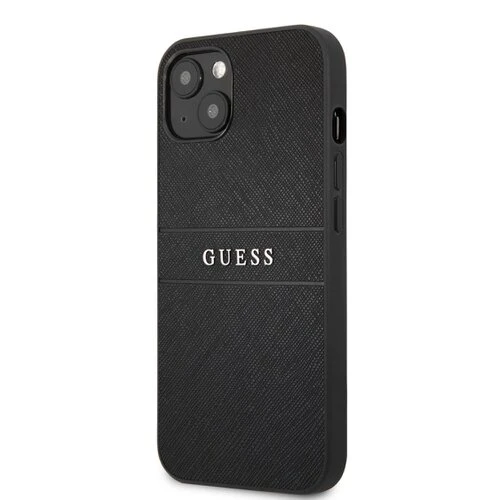 Puzdro Guess GUHCP13MPSASBBK PU Leather Saffiano iPhone 13 - čierne